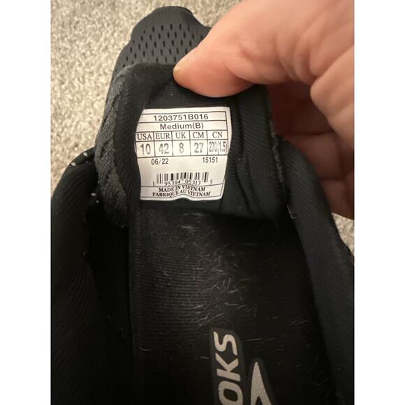 Women's  Brooks Trace 2 in Black & White Running Walking Athletic Sneaker, sz 10 - Picture 11 of 11